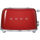 SMEG Toaster 2 tranches Rouge - Années 50 - TSF01RDEU