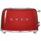 Toaster smeg 2 tranches Rouge - Années 50 - TSF01RDEU avis comparatif 2019 avis moins cher