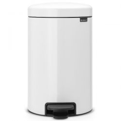 BRABANTIA Poubelle 12 L Blanche - New Icon