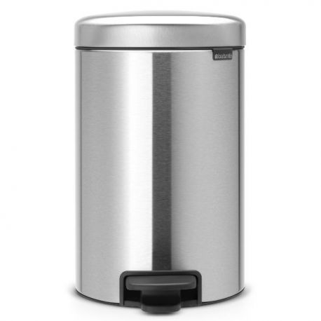 BRABANTIA Poubelle 12 L Matt Steel - New Icon