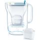 BRITA Carafe 2,4 L Bleue + 3 cartouches - Style Maxtra+