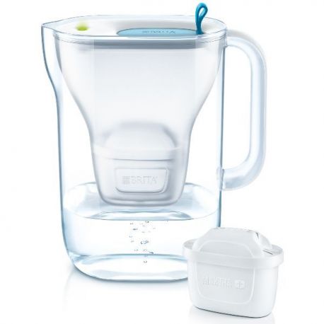 BRITA Carafe 2,4 L Bleue + 3 cartouches - Style Maxtra+