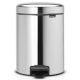 BRABANTIA Poubelle 5 L Brillant Steel - New Icon