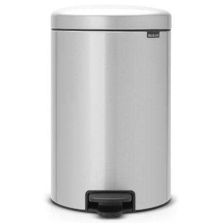 BRABANTIA Poubelle 20 L Mettalic Grey - New Icon