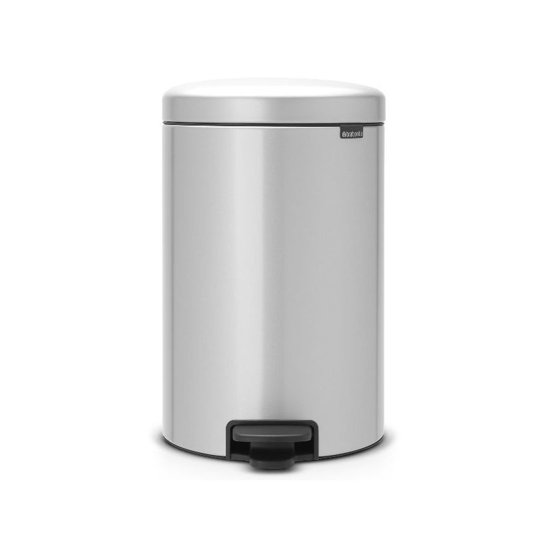 BRABANTIA Poubelle 20 L Mettalic Grey - New Icon