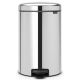 BRABANTIA Poubelle 20 L Brillant Steel - New Icon