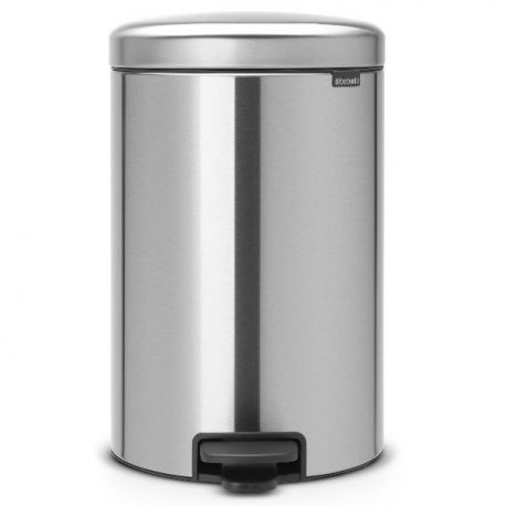 BRABANTIA Poubelle 20 L Matt Steel - New Icon