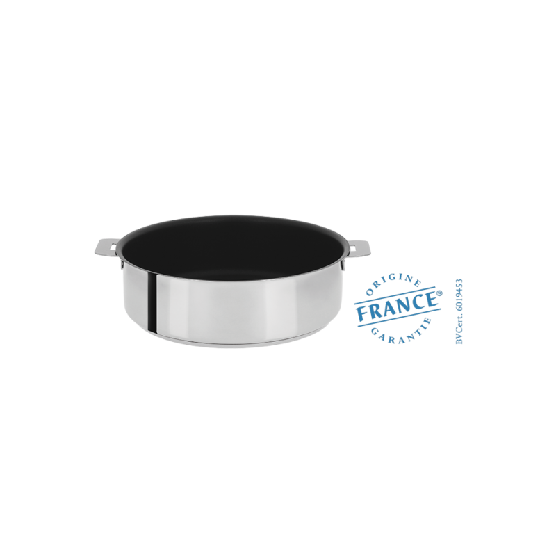 Sauteuse Inox anti-adherent Exceliss Mutine Amovible CRISTEL 24 cm