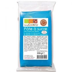 SCRAPCOOKING Pâte à sucre arôme vanille 250 g Bleue