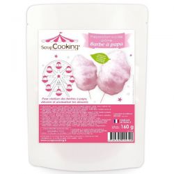 SCRAPCOOKING Préparation sucrée Barbe à papa Rose 160 g