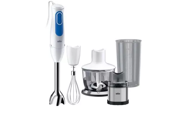  BRAUN MIXEUR 700W 1VIT TURBO FOUET HACHOIR MOULIN A CAFE ET EPICES BLANC pas cher avis avis moins cher