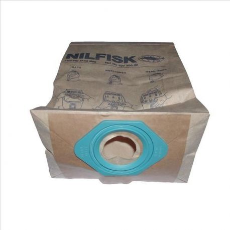 NILFISK BOITE DE 5 SACS PAPIER 9,75 l GS/GM80