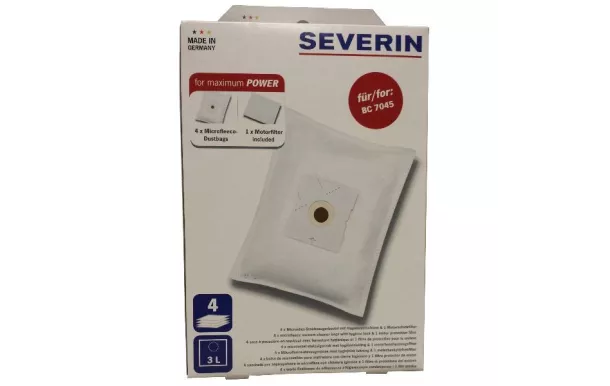  SEVERIN SB7218 SEVERIN Lot de 4 sacs à poussière + 1 filtre moteur avis moins cher