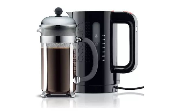 BODUM Lot Cafetière à piston 8 Tasses Chambord + Bouilloire électrique 1 L Noire avis comparatif 2019 avis moins cher