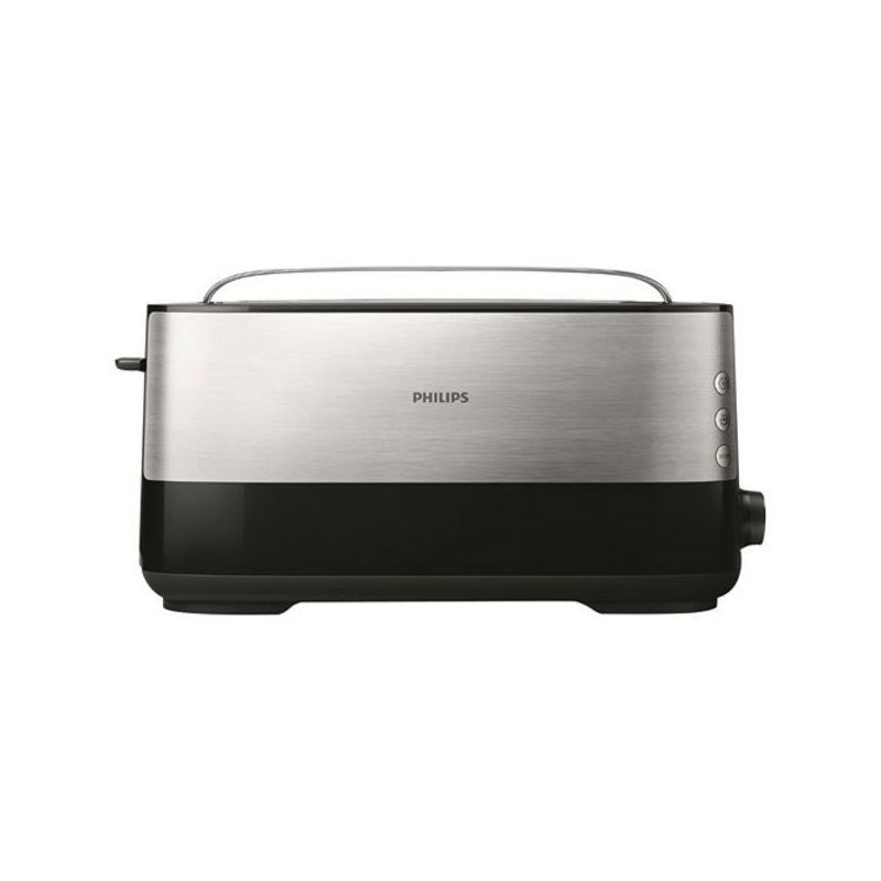 PHILIPS Grille pain VIVA COLLECTION 1 fente longue Metal et Noir