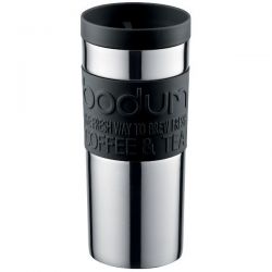 BODUM Mug 0.35 L double paroi Inox & Noir - Travel Mug