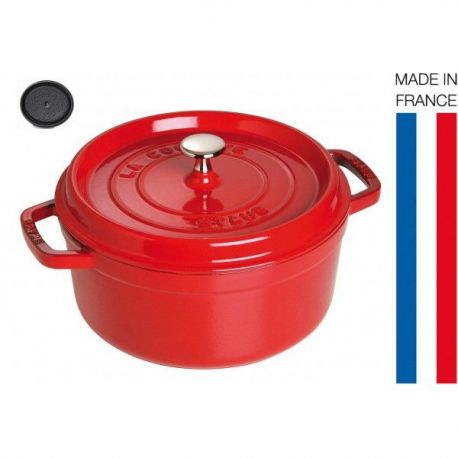 STAUB - Cocotte en fonte ronde 24 cm Cerise - 1102406