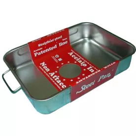 STEEL PAN Plat à four haut 40 x 28 cm 