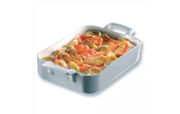 REVOL Plat rectangle 34 x 25 x 6.5 cm Blanc - Belle Cuisine 