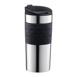 BODUM Mug 0.35 L double paroi Inox & Noir - Travel Mug
