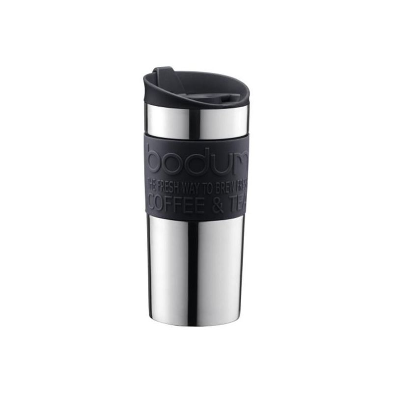 BODUM Mug 0.35 L double paroi Inox & Noir - Travel Mug