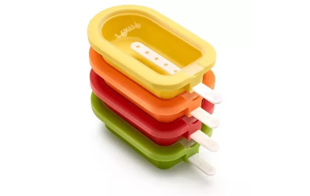 LEKUE Lot de 4 moules à glaces - Esquimau