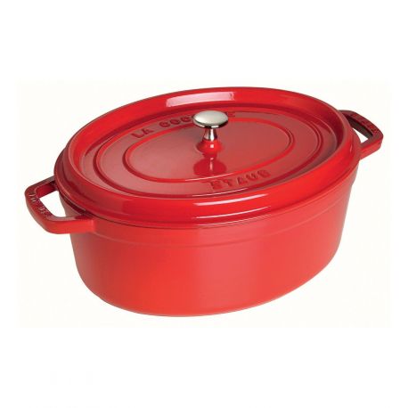 STAUB - Cocotte en fonte Ovale 31 cm cerise - 1103106