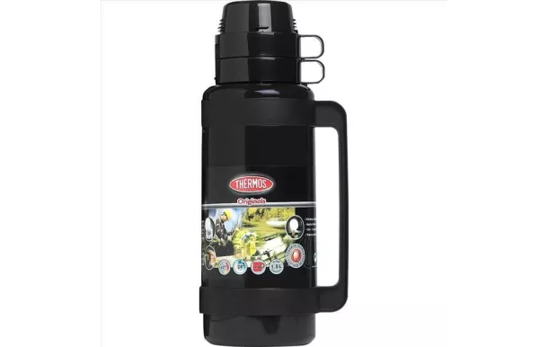 THERMOS Bouteille isolante 1,8L Noire - Mondial