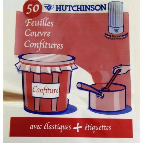 HUTCHINSON Sachet de 50 feuilles ''Couvre confitures''