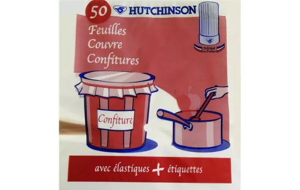 HUTCHINSON Sachet de 50 feuilles ''Couvre confitures''