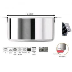 Faitout CRISTEL Mutine 24 cm Inox - F24Q