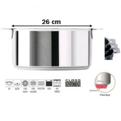 Faitout CRISTEL Mutine 26 cm Inox - F26Q