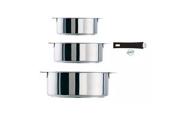 Série de 3 casseroles CRISTEL Mutine inox 16,18 et 20 cm inox pas cher avis