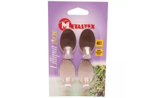 METALTEX Lot de 4 crochets LILLIPUT Adhésifs