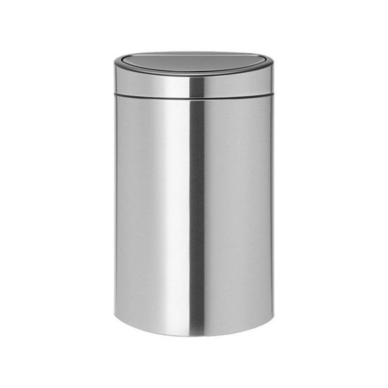 BRABANTIA Poubelle Tri Sélectif 23 L + 10 Matt Steel - Touch Bin 100680