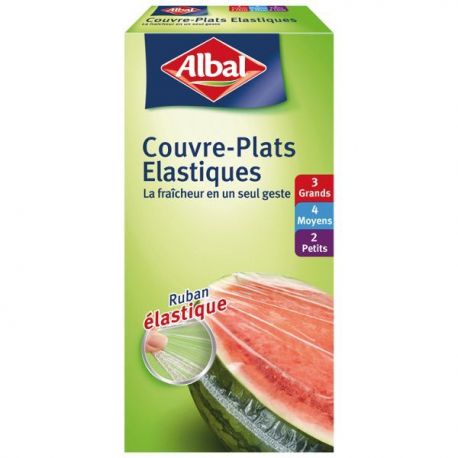 ALBAL Couvre-plats élastiques x9