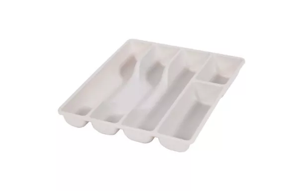 EDA Ramasse couverts 5 cases économique blanc cérusé