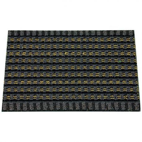 ID MAT TAPIS SOLIDO BI BANDE 40X60CM MAR/NOIR [-]