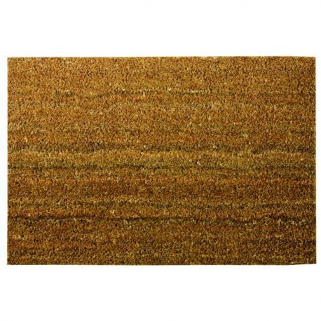 ID MAT Tapis en fibres de coco naturelles forme rectangle 40 x 60 cm