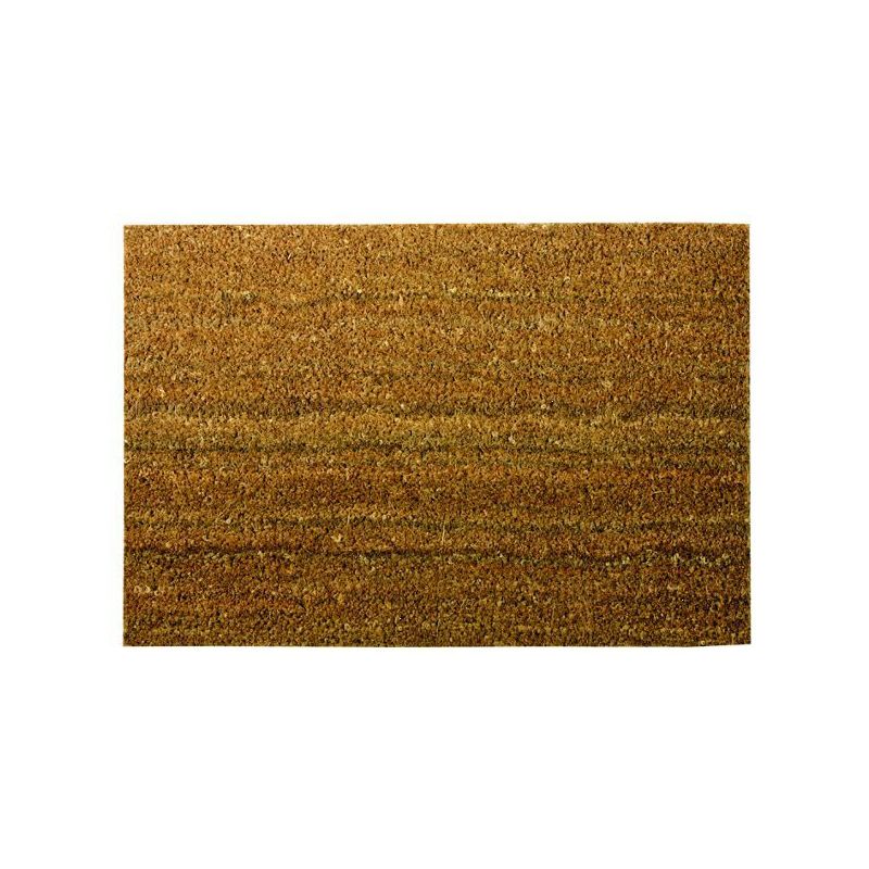 ID MAT Tapis en fibres de coco naturelles forme rectangle 40 x 60 cm