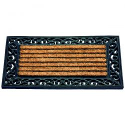 ID MAT Tapis Coral en coco forme rectangle 45 x 75 cm 
