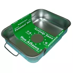 STEEL PAN Plat à four haut 35 x 26 cm 