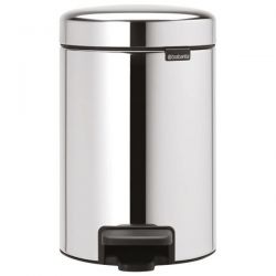 BRABANTIA Poubelle 3 L Brillant Steel - New Icon