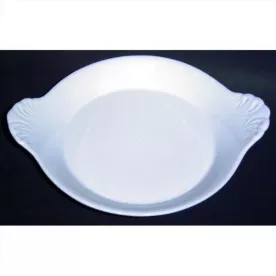 GIRARD Plat rond à oreilles Blanc 
