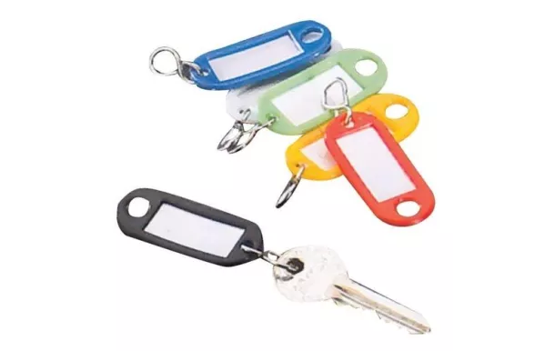 METALTEX Lot de 6 Plaquettes porte-étiquettes pour clés