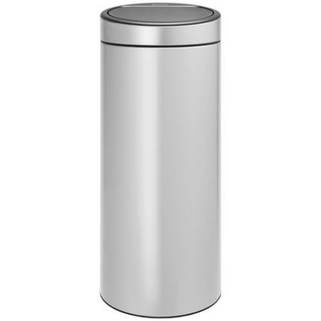 BRABANTIA Poubelle 30 L Metallic Grey - Touch Bin