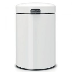 BRABANTIA Poubelle murale 3 L Blanche - New Icon