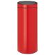 BRABANTIA Poubelle 30 L Rouge / Passion Red - Touch Bin