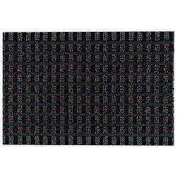 ID MAT TAPIS SOLIDO 40X60CM BI BANDE NOIR/BOR