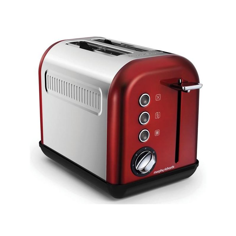 MORPHY RICHARDS TOASTER 2TRANCHES 7 POSITIONS ACCENT REFRESH ROUGE
